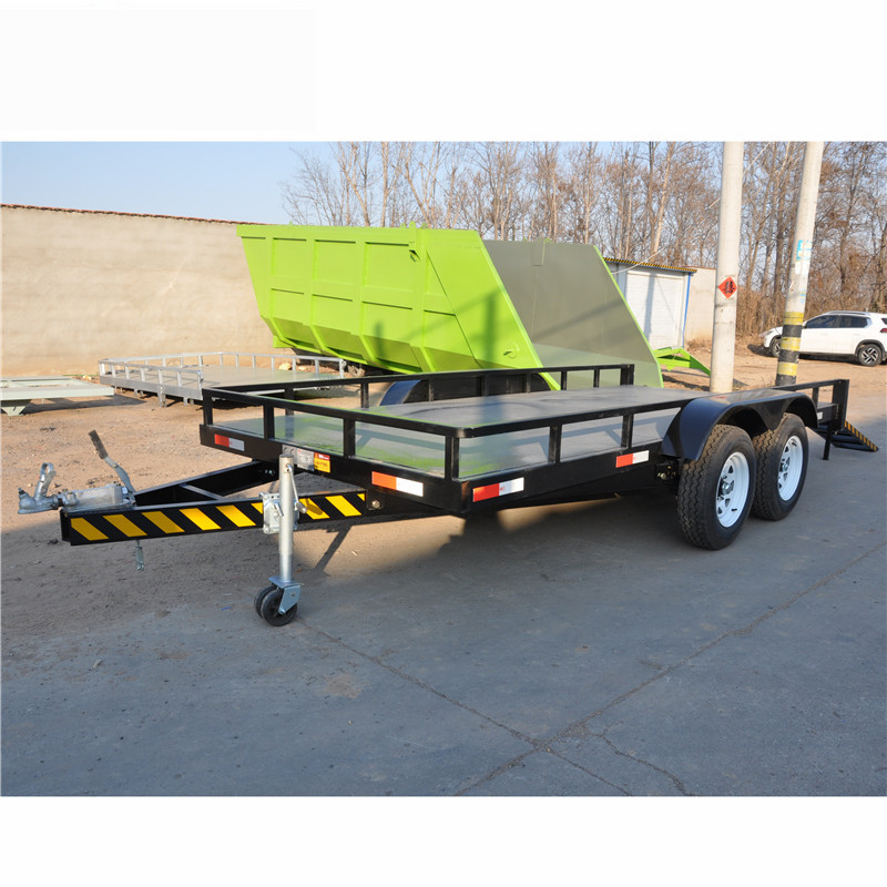 2吨挖掘机拖车 汽车拖车 平板拖车 小型钩机拖 越野车拖车