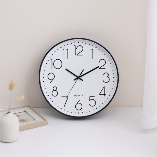 Amazon Cross-border hanging clock minimalist living room quartz clock creative silent home 3D digital decorative Nordic clock