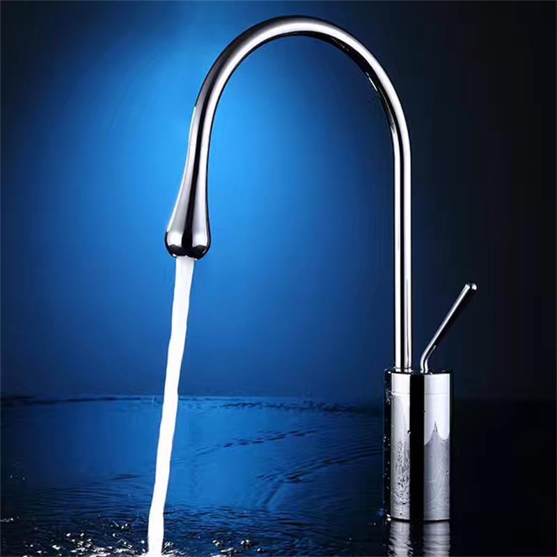 Kaiping Youjia Bathroom Undertable Basin Hot and Cold Faucet Chrome Plated Single Water Drop Low Basin Hot and Cold Faucet 30036 Kaiping Youjia Bathroom Undertable Basin Hot and Cold Faucet Chrome Plated Single Water Drop Low Basin Hot and Cold Faucet 30036