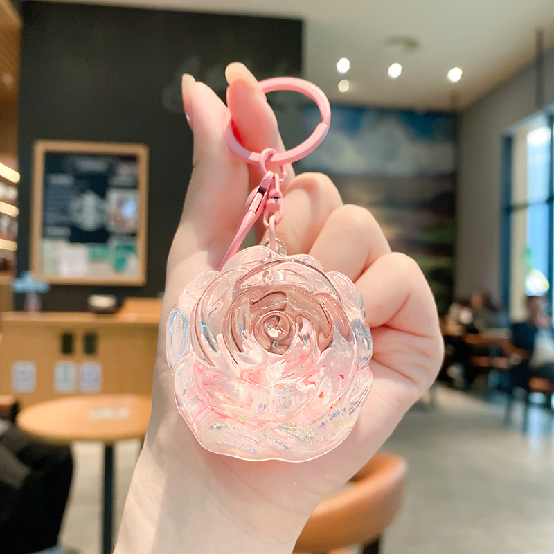 Cartoon Dream Bear Girl Keychain leche rosa muñeca adorable bolso de pareja colgante pequeño regalo al por mayor