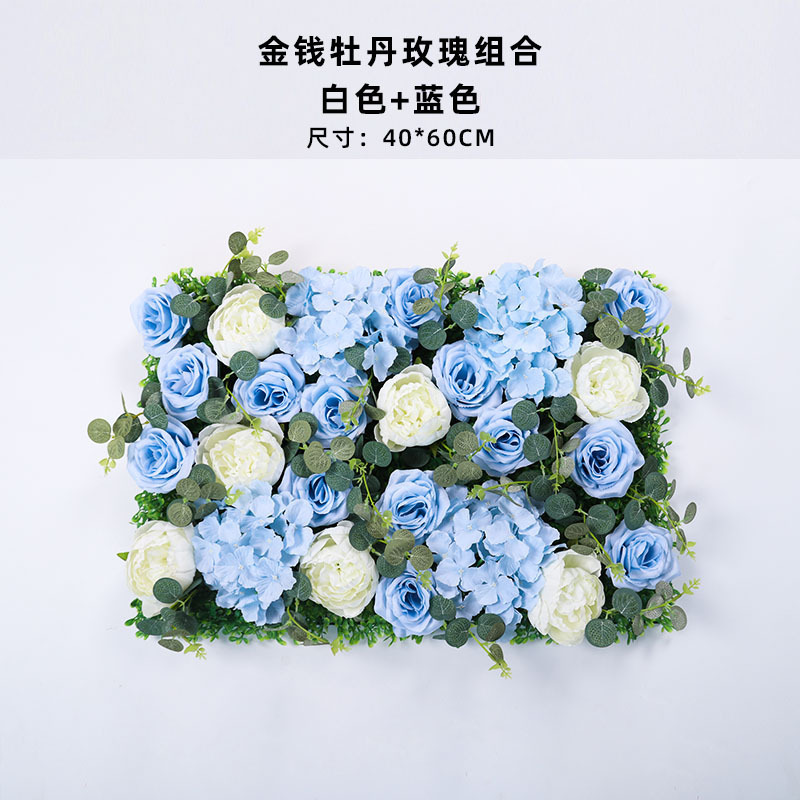 造花壁造花バラアジサイダリリ花立体背景壁窓造園結婚式結婚式装飾花列|undefined