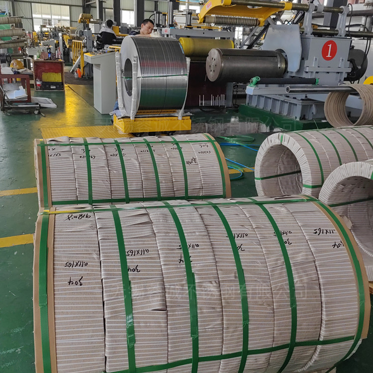 201高硬度不锈钢带厂家 J4亮面不锈钢窄带修圆边 超窄带拉丝贴膜