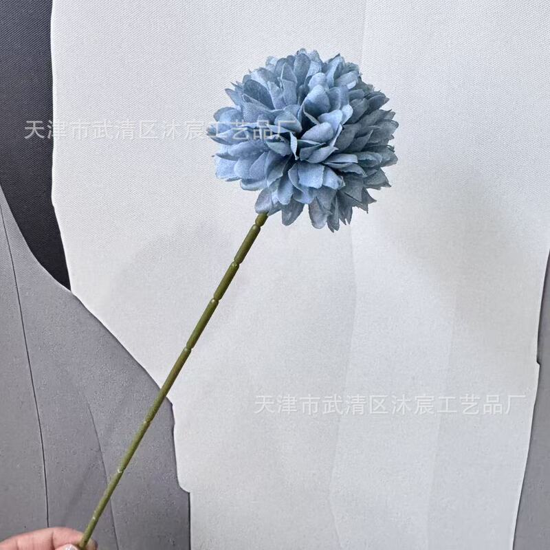 シミュレーション単枝球菊単枝刺球卓球菊タンポポ造花客間鉢植え生け花装飾クロスボーダー|undefined