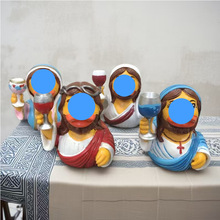 跨境新款万圣节搞怪职业鸭子系列小黄鸭装饰品家居雕像工艺品摆件