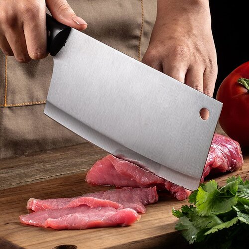 Stainless steel kitchen knife, home slicing knife, German sharp chef knife, small meat cutting knife, maintenance-free kitchen knife