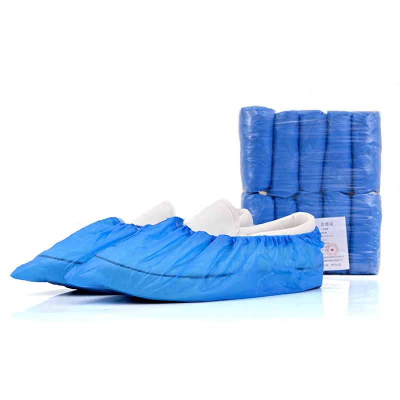 食安库一次性CPE塑料鞋套防水防滑加厚耐磨无尘车间食品厂专用