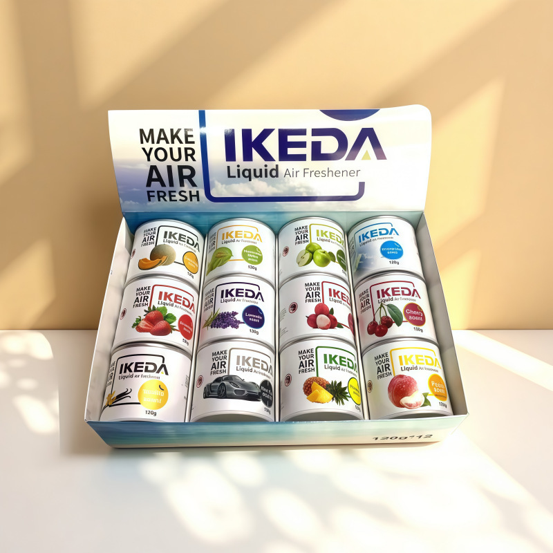 IKEDA 120g Air Freshener Long-lasting Perfume Light Fragrance for Car and Home, Odor Eliminator, Flameless Aromatherapy
