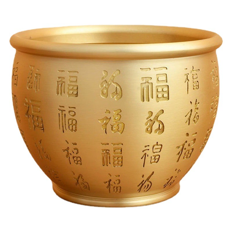 Маленькая латунная чаша для драгоценностей, рисница, медная чаша для привлечения богатства, креативное украшение для рабочего стола, элитный подарок на открытие.