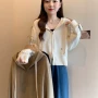 连帽跨境条纹撞色卫衣
