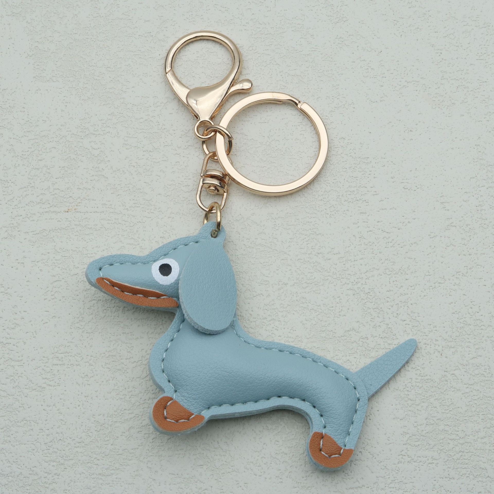 現物ソーセージ犬ストラップかわいいdiyストラップ皮質子犬バッグストラップ高級感カップル車ストラップ