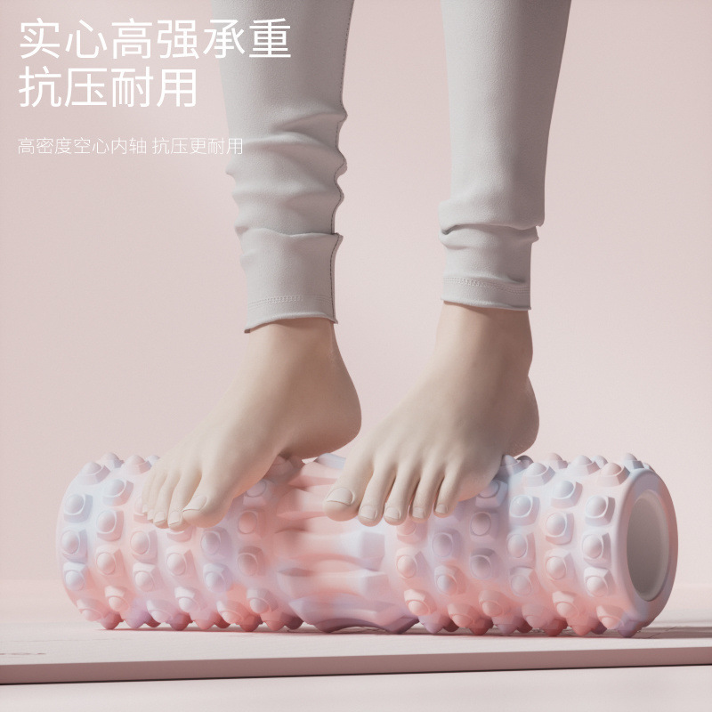 泡沫滚轴肌肉滚筒放松瘦腿狼牙棒滚轮按摩专业瑜伽泡沫轴瑜伽柱|undefined
