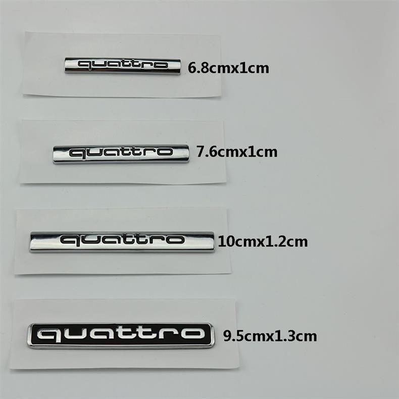 Suitable for Audi center console four-wheel drive models A3, A4, A5, A7, A6L, Q3, Q5, Q7, and quattro front and rear emblems