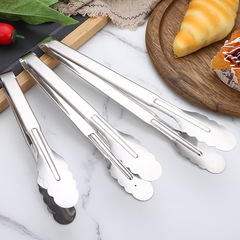 Stainless steel bread clips kitchen tools heat-resistant BBQ tongs steak tongs baking food tongs extended food tongs wholesale