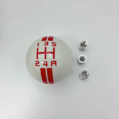 Cab and accessories Shift Lever, Black Mustang - with-snake-5-speed-white-ball-with-red-letters