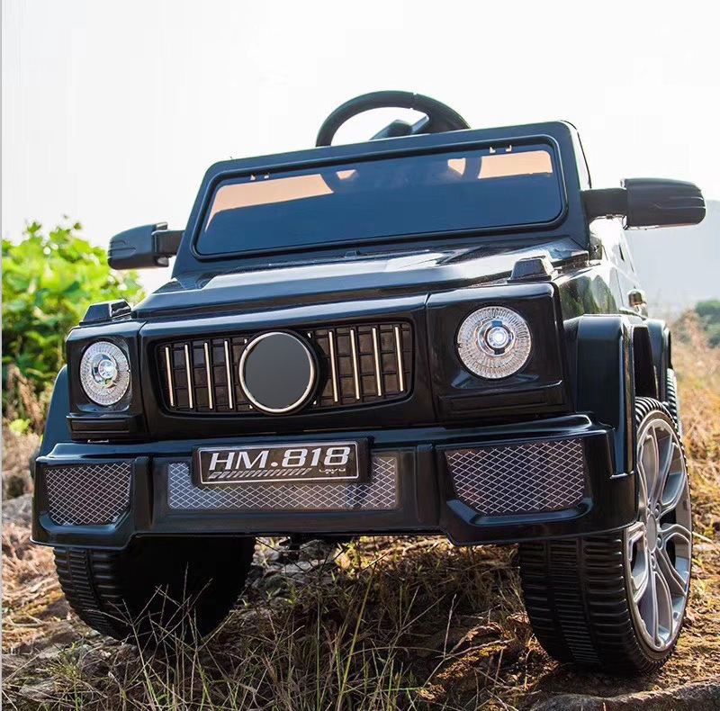 2024 coche eléctrico para niños coche de cuatro ruedas coche de juguete de control remoto puede sentarse niños bebé con columpio cochecito de bebé