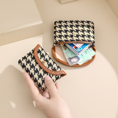 Women's Zero Wallet 2022 New Elegant High-End Mini Compact Storage Bag Zipper Creative Retro