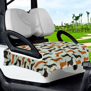 Cross-border Exclusive for Golf Cart Cushion Dust Cover Seat Cover Sightseeing Car Seat Protective Cover Dachshund Series