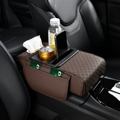 cross-border e-commerce supply, Armrest box pad - mocha-coffee