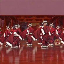 五星出东方舞剧汉舞锦绣舞蹈服古装曲裙汉服名族舞演出服