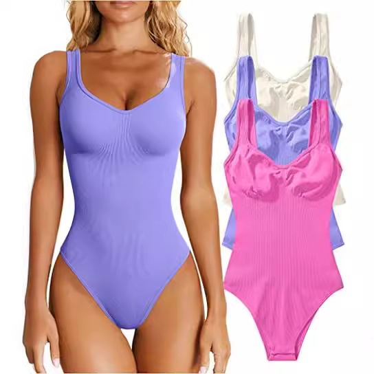 2024 Amazon Independent Station European and American Cross-border Women's Coupon Sexy Pit Rib Sleeveless Vest Coupon