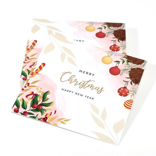 30 sheets/bag square Thank you Christmas card creative cartoon adorable Christmas card cute illustration Christmas card