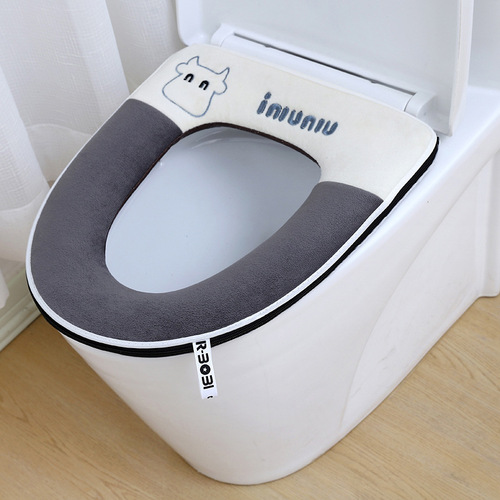 Toilet mats, all seasons, universal toilet seat cushion, cartoon toilet cover, toilet seat cushion, zipper, toilet, toilet, warm cushion