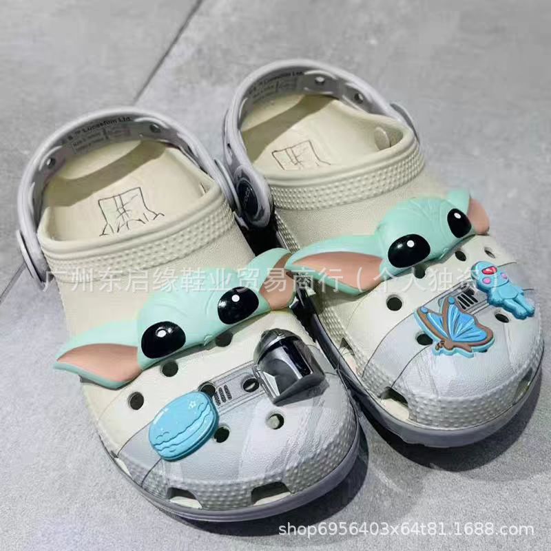 Cross2024 nuevos productos zapatos con agujeros para niños zapatos tridimensionales flores niños niñas zapatos frescos hogar ocio