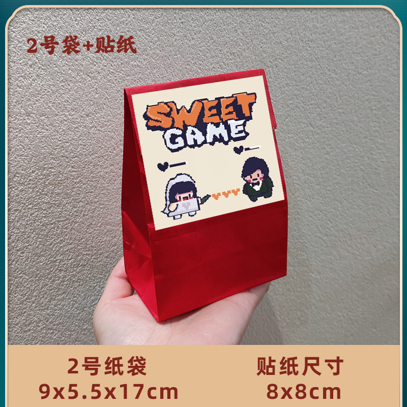 2호 두꺼운 빨간 종이 봉투 + Sweet 스티커