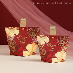 Wedding Candy Box, Ins Style Creative European Wedding Candy Box, Happy Candy Bag Gift Box, Candy Packaging Box with Bag