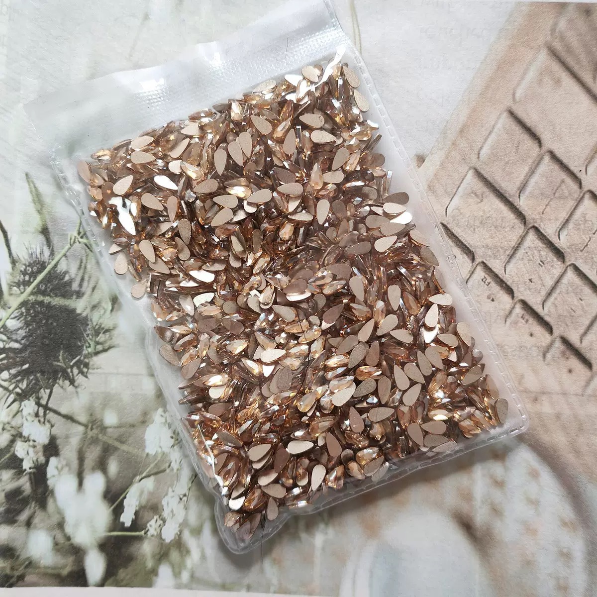 샴페인 [물방울] 3*6mm