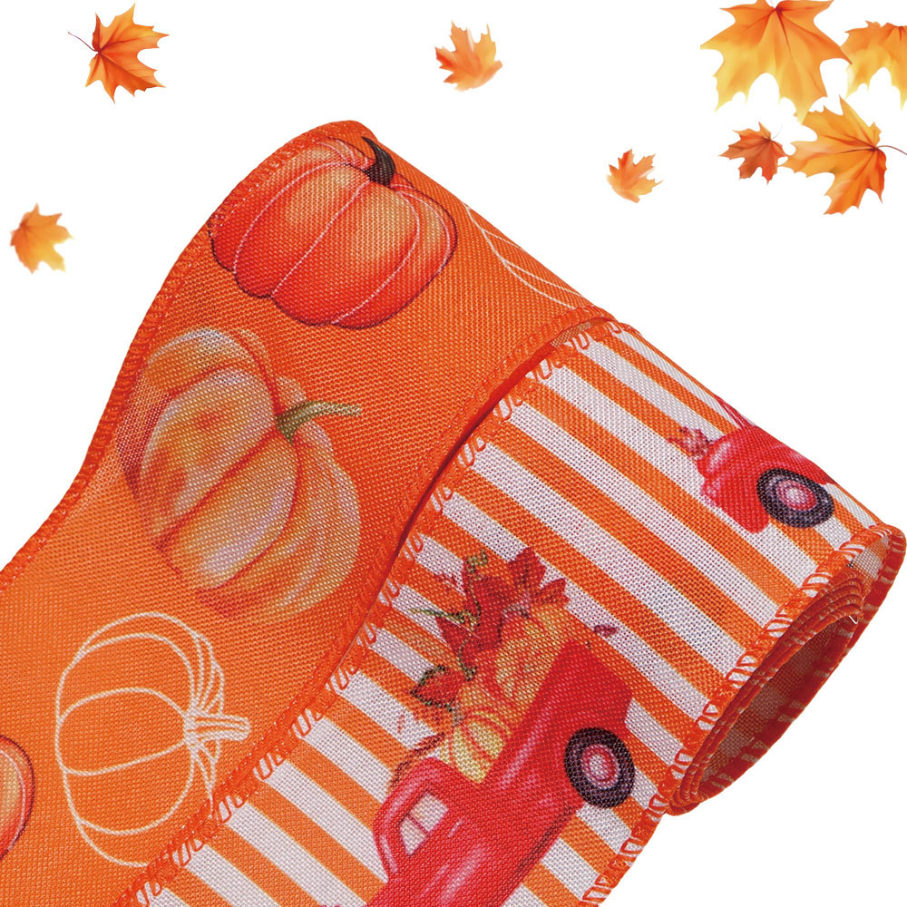 Thanksgiving Ribbon with Ribbon DIY Halloween Scene Decoration Indoor and Outdoor Garden Thanksgiving Decoration Ribbon