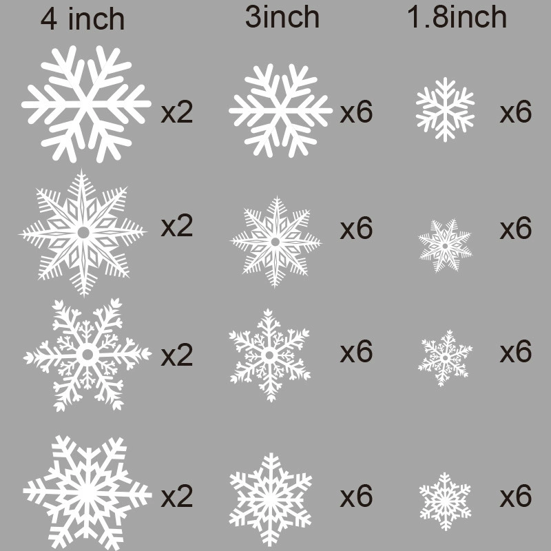 Трансграничные Оптовые рождественские украшения золотой порошок Снежинка оконные наклейки бесшовные электростатические стеклянные наклейки