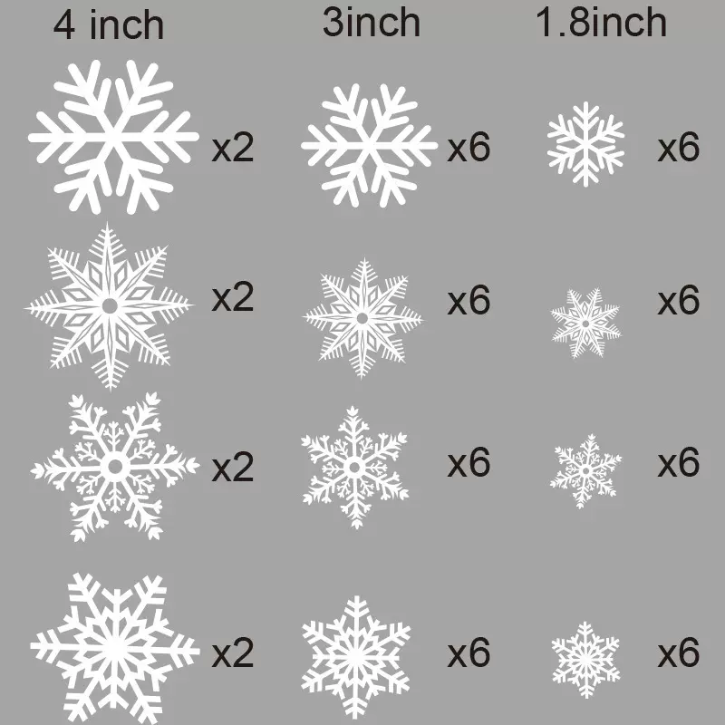 跨境批发圣诞装饰品金粉雪花窗贴 无痕静电玻璃贴