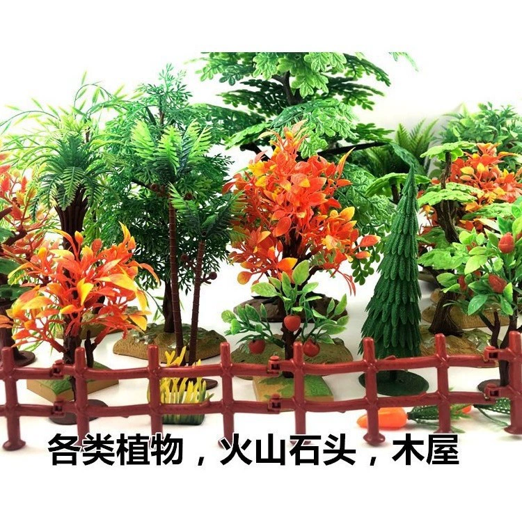 Моделирование растения поддельное дерево поддельный цветок трава вулкан каменный забор песок стол сцена орнамент Модель Оптовые аксессуары Игрушка