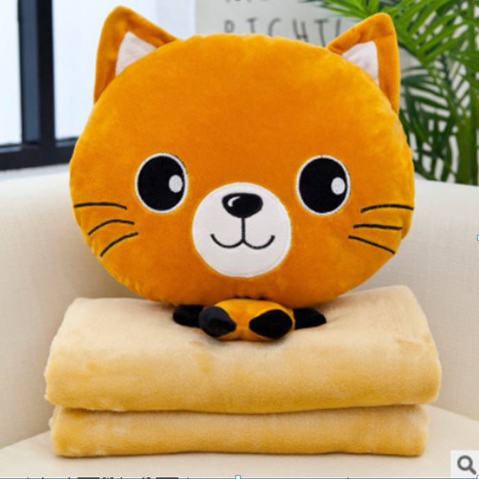 노란 웃는 고양이 40cm