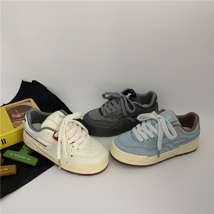 Student Low-top Canvas Shoes Women's 2024 Autumn Korean-style All-match Skate Shoes Hong Kong-style Fashion Women's Shoes Far Wave 5317