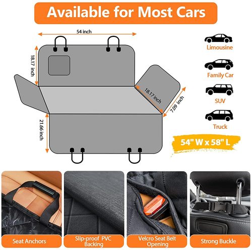 Amazon Car Dog Mat Waterproof and Dustproof Backseat Cushion Seat Cushion Backseat Protector Vehicle Pet Mat