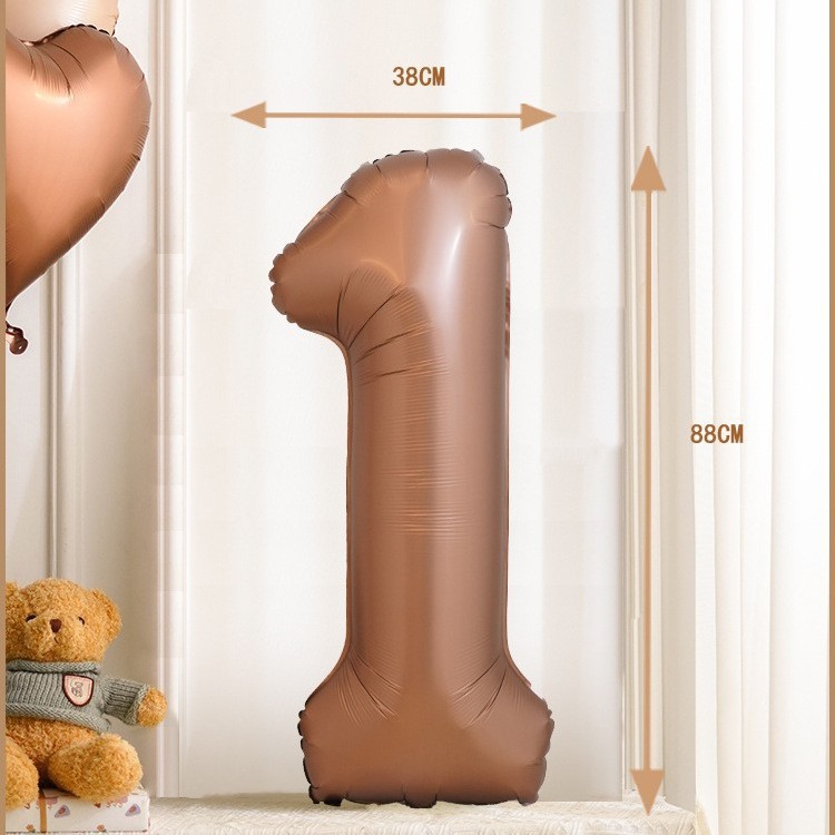Versión americana cuerpo delgado cumpleaños flotante vacío papel de aluminio película de aluminio globo 32 pulgadas azul Rosa medio digital globo decoración al por mayor