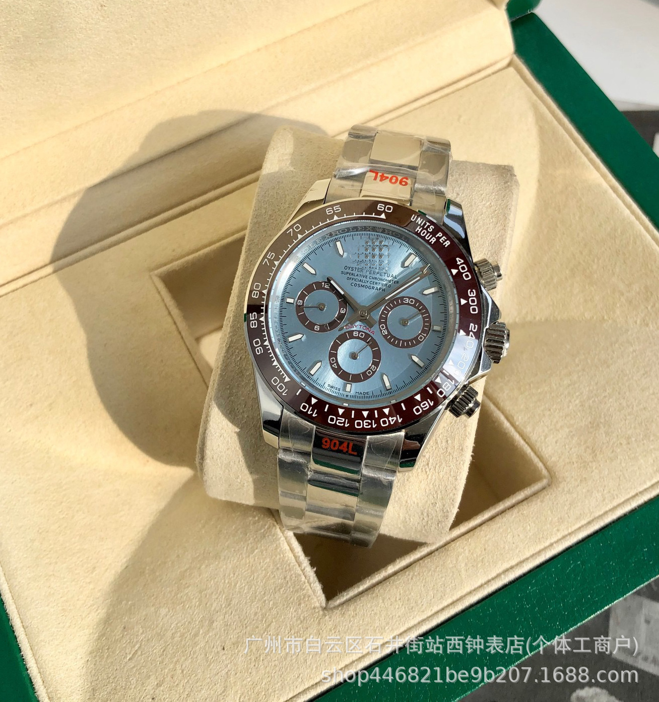 Transfronterizo Watch7750 cronógrafo Shawn Yue cemento gris Ditong reloj automático reloj mecánico pareja comercio exterior