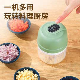 蒜泥器无线绞肉器电动捣姜蒜器厨房婴幼儿便携辅食料理机土豆泥