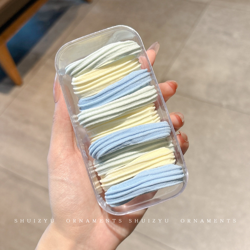 Mascarilla facial de alta elasticidad, lazo para el cabello, cola de caballo alta, cuerda para el cabello sin costuras para niños, no daña el cabello, banda de goma de cuerda para la cabeza para niñas