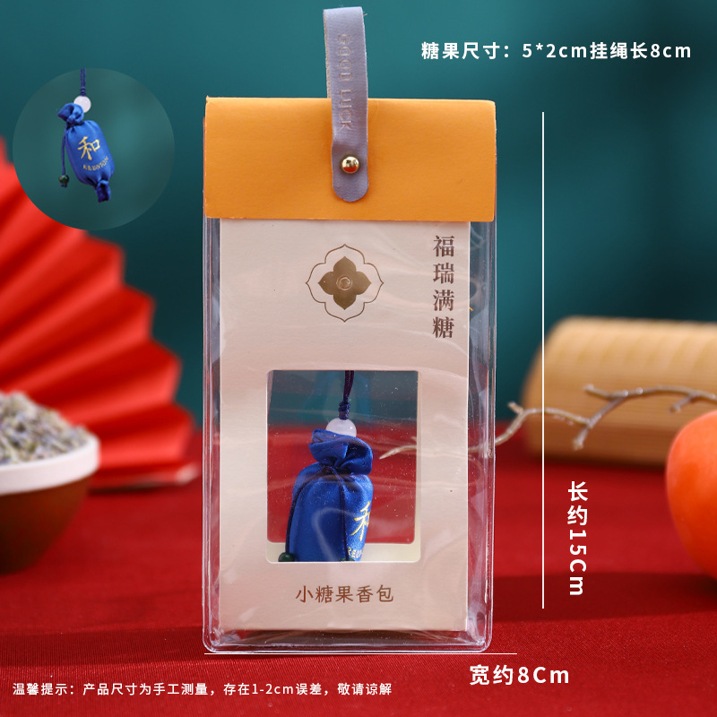 Persimmon Ruyi caramelo conejo bolsita Persimmon bolsita bendición portátil mini bolsita adornos regalo colgante