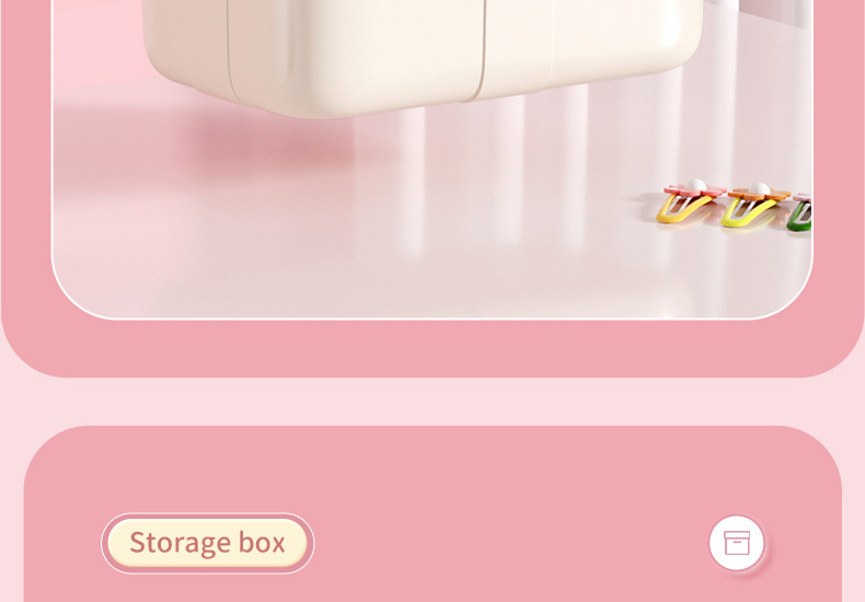 家用大容量儿童头饰整理盒