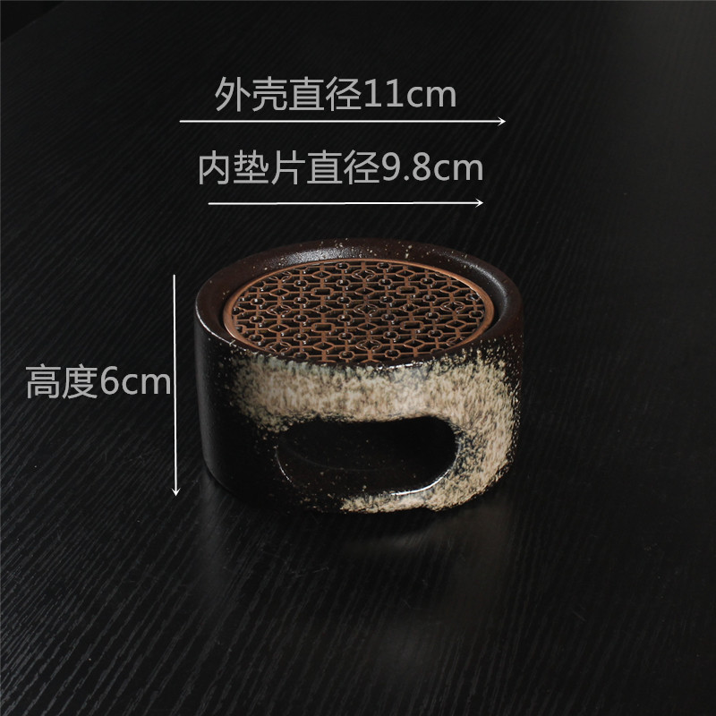 Vela de estilo japonés tetera calentador de té base tetera doméstica calefacción calentador de té Kung Fu ceremonia del té cero con calentador de té caliente