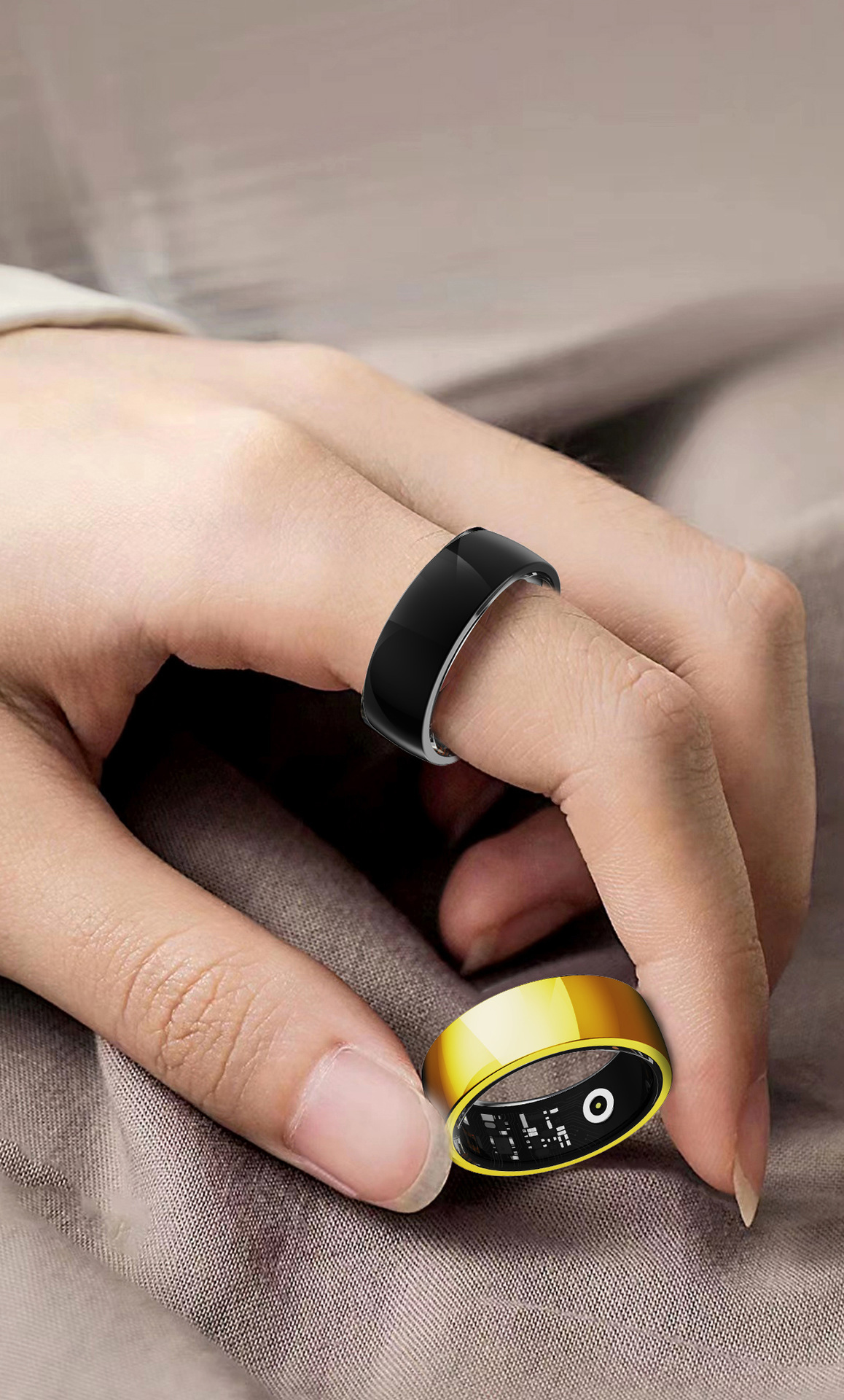 Smart Ring R09m Bluetooth Heart Rate Tracker And App Controller_voghion.com