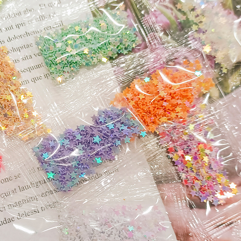 Five-Pointed Star Sequins 1g Packaging Colorful 3-4mm Star Beads Starry Sky Mixed Color 48 Colors DIY Jewelry Accessories Sequins Five-Pointed Star Sequins 1g Packaging Colorful 3-4mm Star Beads Starry Sky Mixed Color 48 Colors DIY Jewelry Accessories Sequins