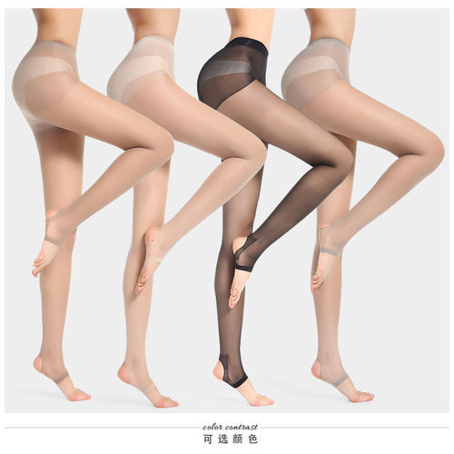 Socks for women with footstep silk, summer ultra-thin anti-pull tights, flesh-colored leggings, pineapple pattern stockings, stockings without removal, black silk