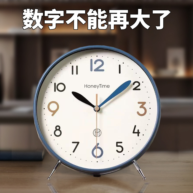 シンプルな置き時計のリビングルームの大気2025の新しいデスクトップ時計のデスクトップ時計の装飾式のデスクトップ時計のアイデアの装飾品|undefined