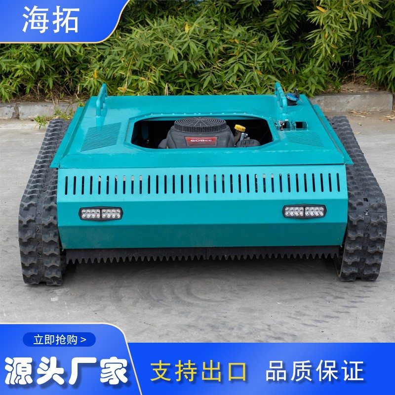 厂家现货出口农用履带割草机 足球场公园河堤碎草机 汽油割草机