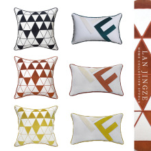 轻奢高端刺绣抱枕批发设计师民宿酒店客厅沙发汽车抱枕套床头靠背